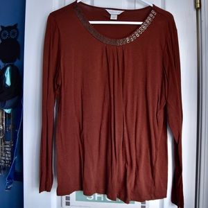 Embellished Christopher and Banks long sleeve